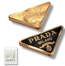 PRADA PR A53V A51V A50V A50S A51S A52S Sunglasses Black Rose Gold Logo Genuine