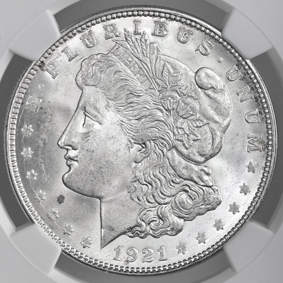 1921-D  $1 MORGAN SILVER DOLLAR  "DENVER MINT"  NGC MS64 #8675097-055 - Image 2 of 4