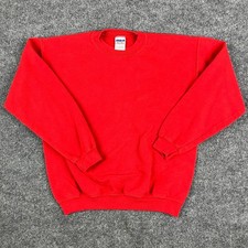 Gildan Sweatshirt Youth XL Red Heavy Blend Fleece Pullover Crewneck