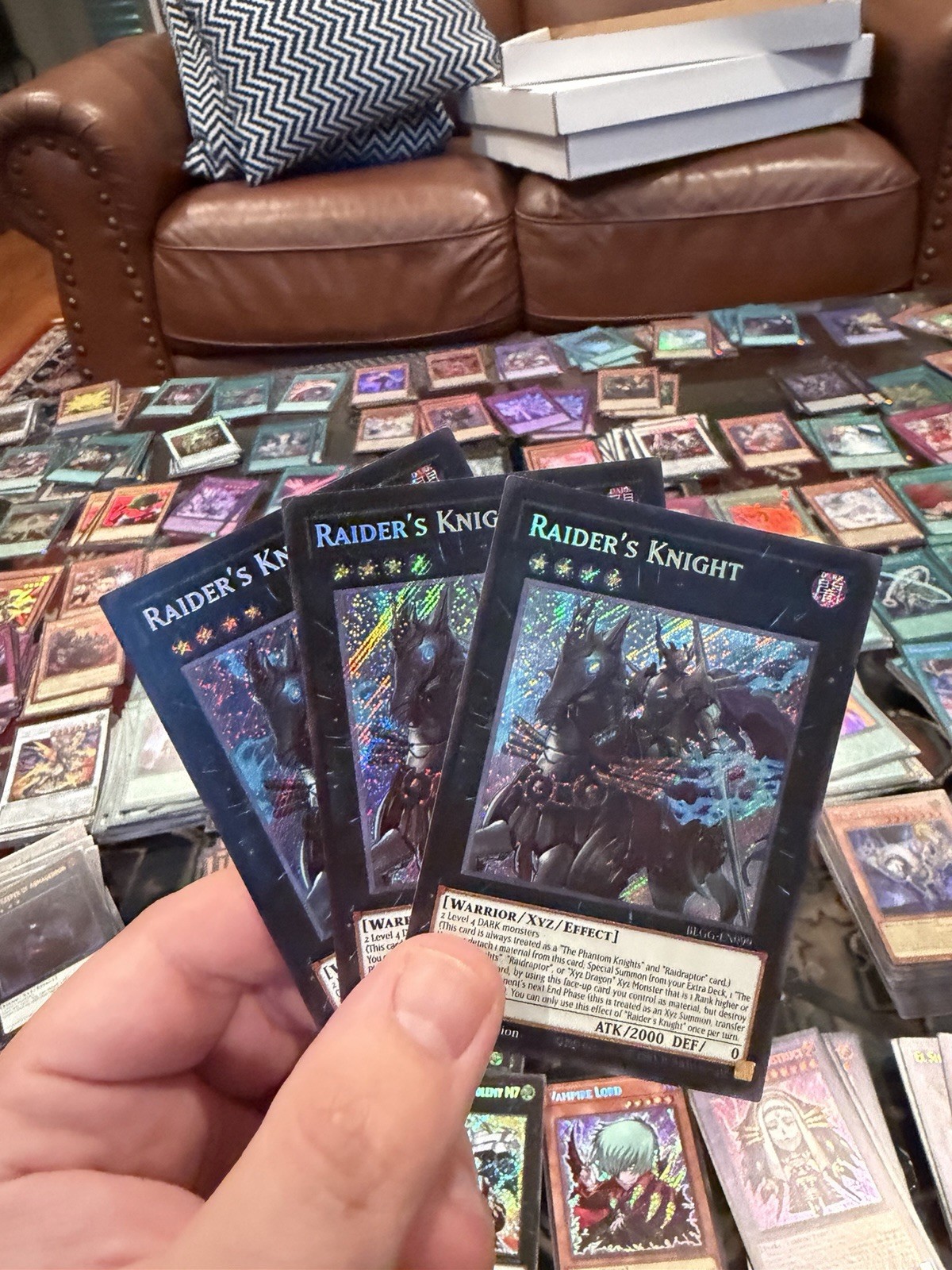 3x Raider's Knight 1st Edition Secret Rare BLGG-EN099 Yu-Gi-Oh!