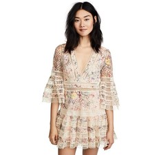 ZIMMERMANN LOVELORN MINI DRESS SIZE S