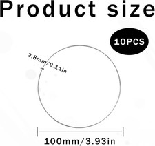 10 Stück Ringe zum Basteln 10cm, Deko Ringe für DIY Hochzeitskranz Traumfänger