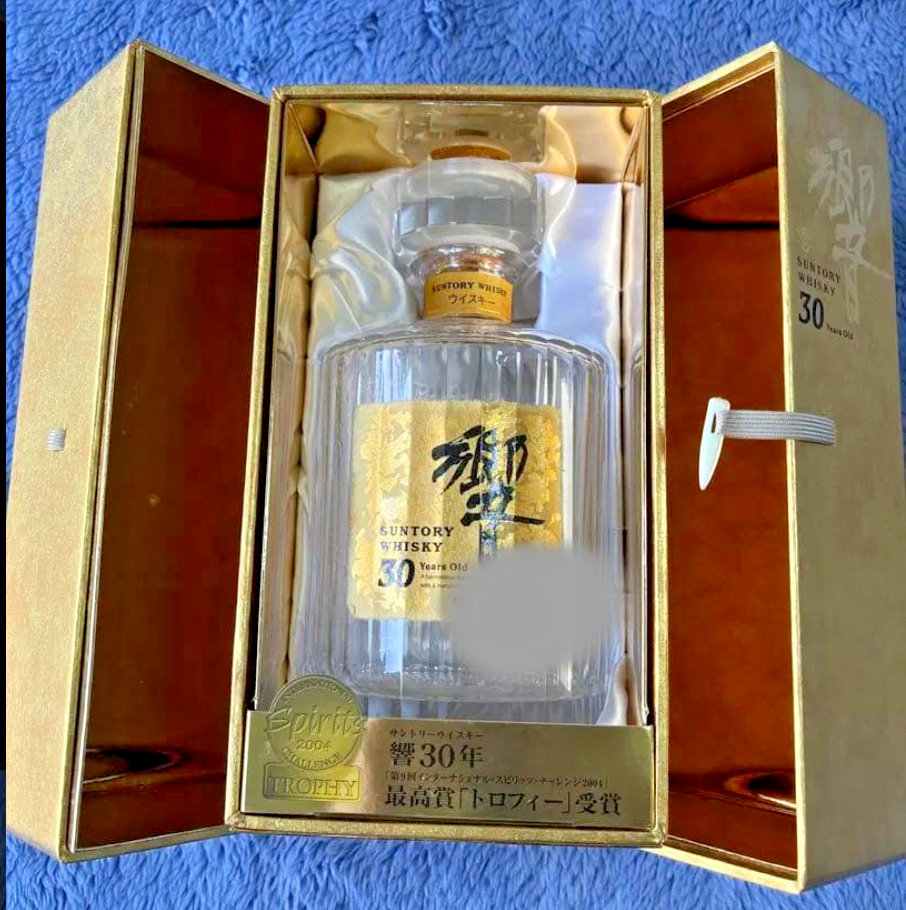 ウイスキー Hibiki 30 Year Old Suntory Empty Bottle HIBIKI SUNTORY 30 Years Old Whisky Empty Bottle Original Gold Box