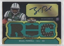 2011 Topps Triple Threads Emerald /50 Bilal Powell (RC) #106 Auto 1f1