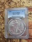 1996 PCGS MS69 $1 Silver Eagle  TP-0688
