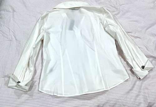 Talbots Women 14 Dress Shirt Top Blouse Pockets Buttons Buttons Fancy Casual - Picture 10 of 12