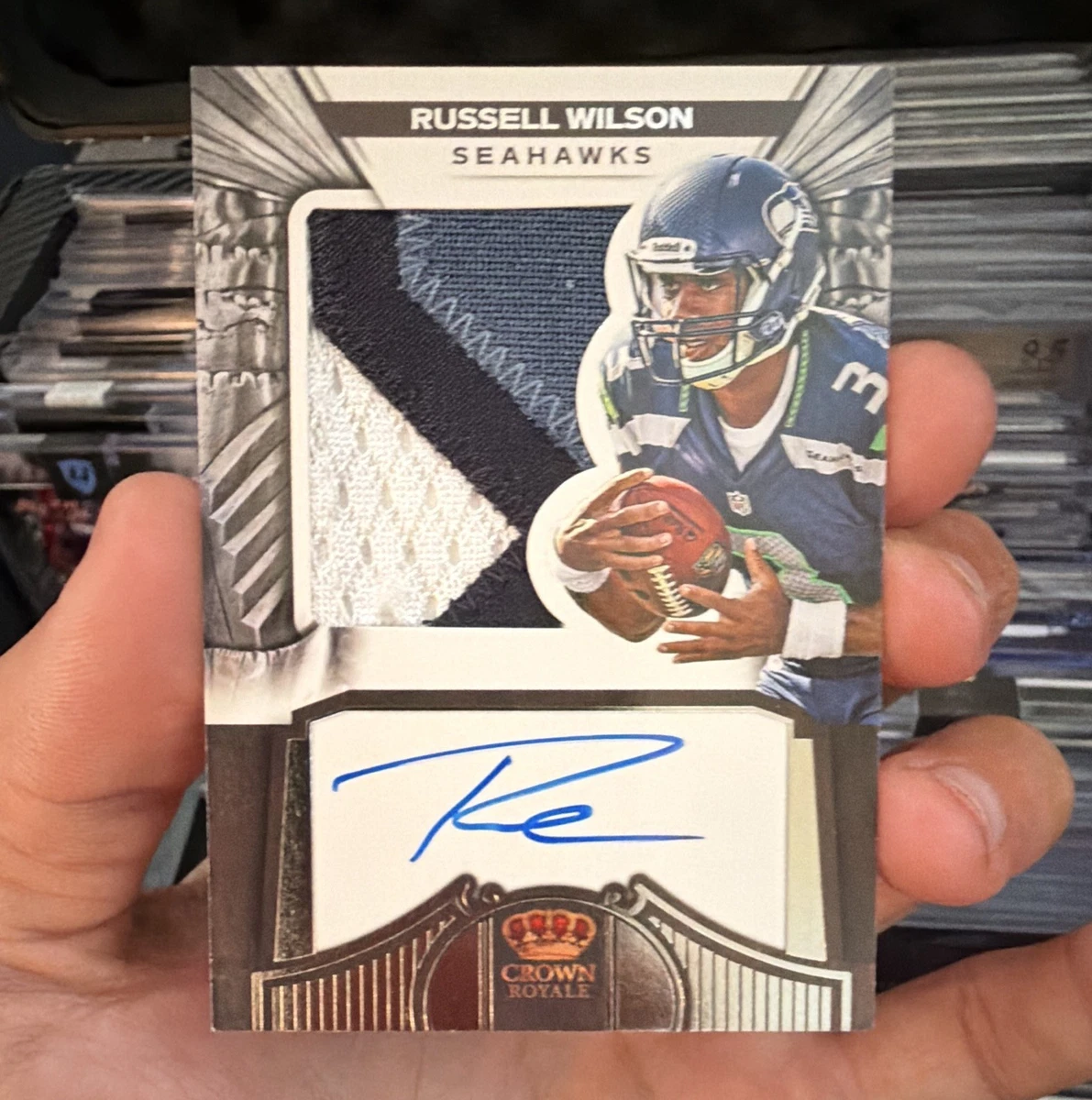 Russell Wilson Autograph Football Trading Cards for sale | eBay