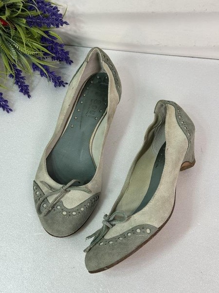 Women Blue Soul Heels Khaki Suede 36