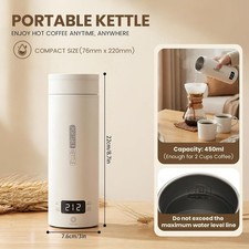 Travel Tea Kettle, Portable Electric Kettle, 316 Stainless Steel, NEW