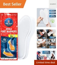 Insole Foot Warmers - 6, 12 or 32 Pairs – S, M, L, XL – 9h of Warmth - Air Ac...