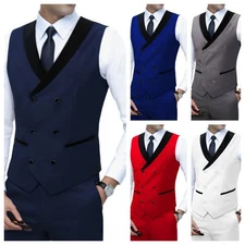 Men's Vest Waistcoat for Tuxedo Wedding Tuxedo Prom Formal Business Vest