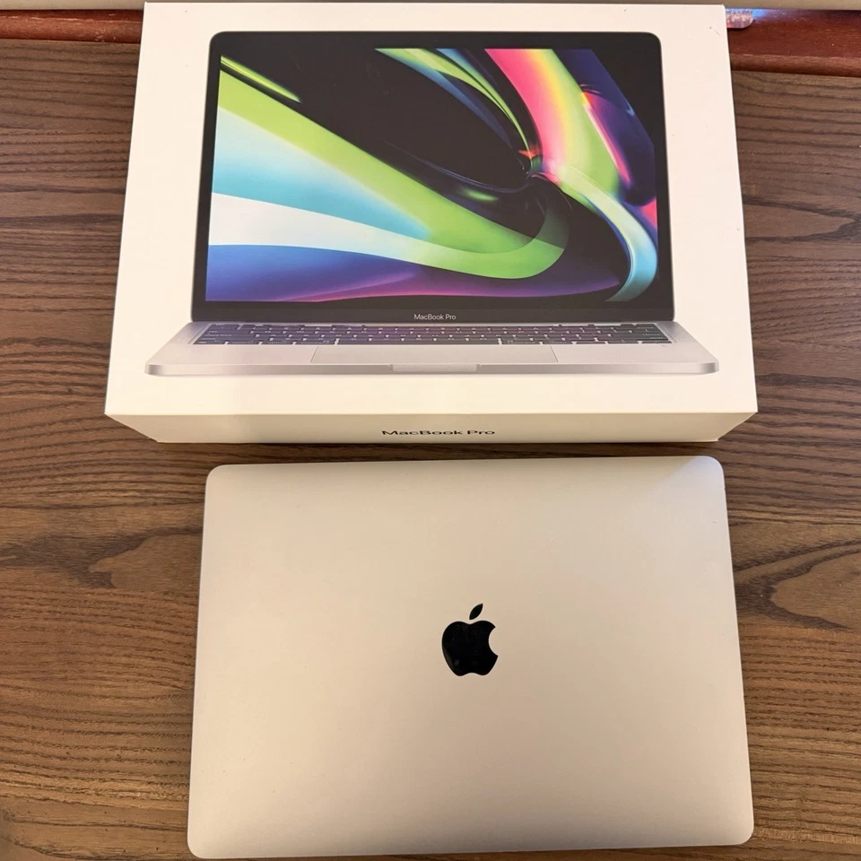 Apple MacBook Pro 13in M2 (2022) 8GB Silver macOS 14 - 99% Battery Capacity. - Image 1 of 4