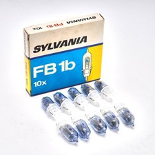 10x Sylvania FB 1b Flash Bulb Lamp Pack - Vintage - New & Unused Old Shop Stock