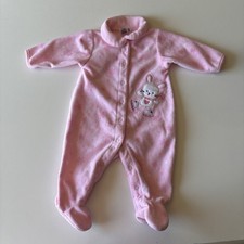 Carter's Baby Girls Cute Bunny Cozy Fleece Snap-Up Collared Sleep  Play Pink 6M