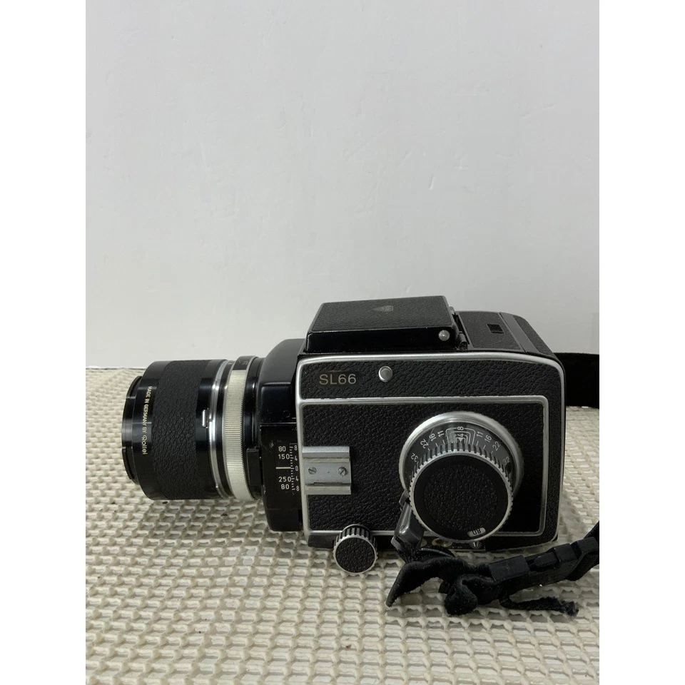 Cámara réflex (SLR) lente Rolleiflex SL66 con manual solo piezas no probadas Foto 4 de 4