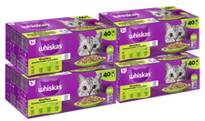 160x85g Whiskas Katzenfutter Nassfutter Gemischte Auswahl in Gelee