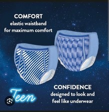 Drynights 13+ Boys Nappy for Bed Wetting Long Journies and Queues Sample Pack