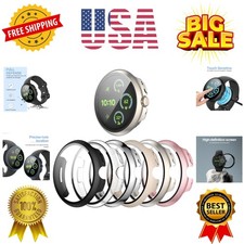 6-Pack Case for Google Pixel Watch 3 45mm 2024 New, Hard PC Shockproof Bumpe...