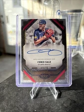 2025 Topps Tier One - Chris Sale Auto /75 - #T1A-CS - On Card Auto - Braves