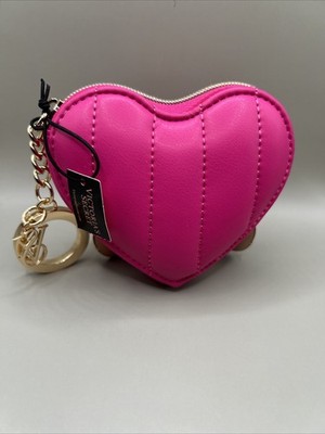 Victoria's Secret Coin Wallet Pink Heart Shape Keychain New | eBay
