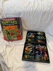 Vintage 1989 TMNT Collectors Case w/ Figures & Accessories Playmates Turtle Lot
