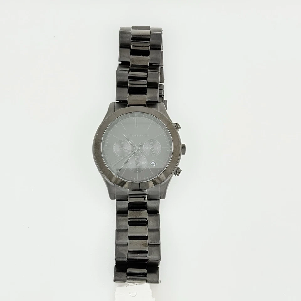 Michael Kors Oversized Slim Runway Black Dial Stainless Steel MK8919 Men’s Watch - Image 4 of 4