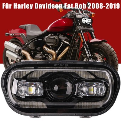 LED Scheinwerfer Fernlicht Abblendlicht DRL Für Harley Davidson Fat Bob 2008-19