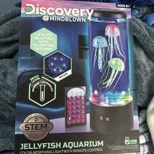 Discovery Mindblown   Jellyfish Aquarium w/Color Morphing Light  Remote Control