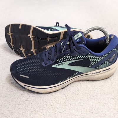 Brooks Running Shoes 12829 Ghost 14 Mesh Blue and Teal Women's Size 11 Sneakers