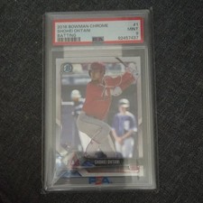 Bowman 2018 Bowman Chrome Shohei Ohtani Rookie #1 PSA 9 Los Angeles Angels