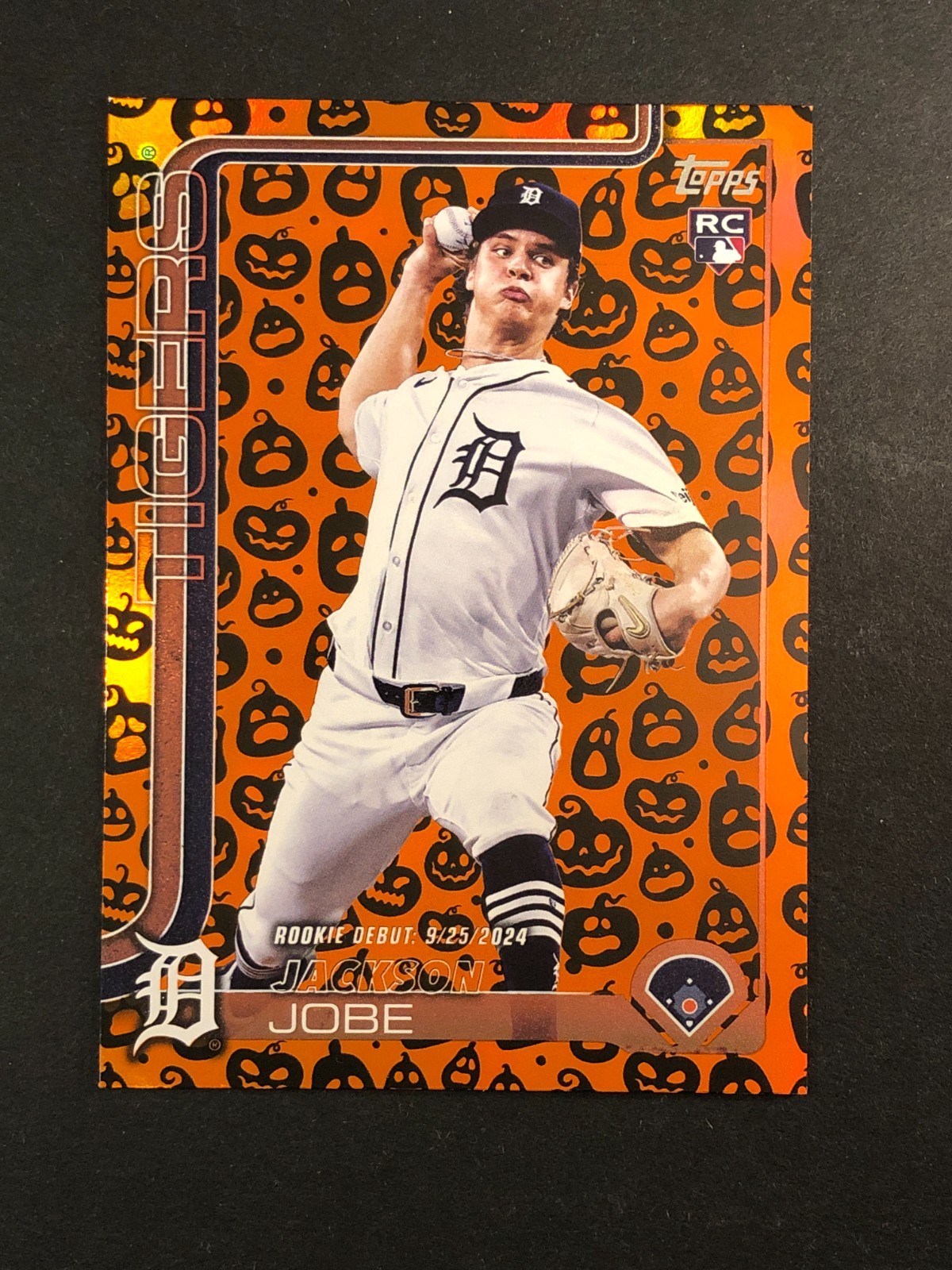 2025 Topps Update Jackson Jobe RC #US193 Holiday Jack O'Lantern Rookie Debut SP