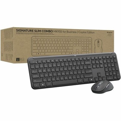 Logitech Signature Slim MK955 Combo for Business, Copilot Edition, Wireless Keyb