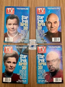 TV Guide Star Trek Turns 30 complete 4 cover set, used