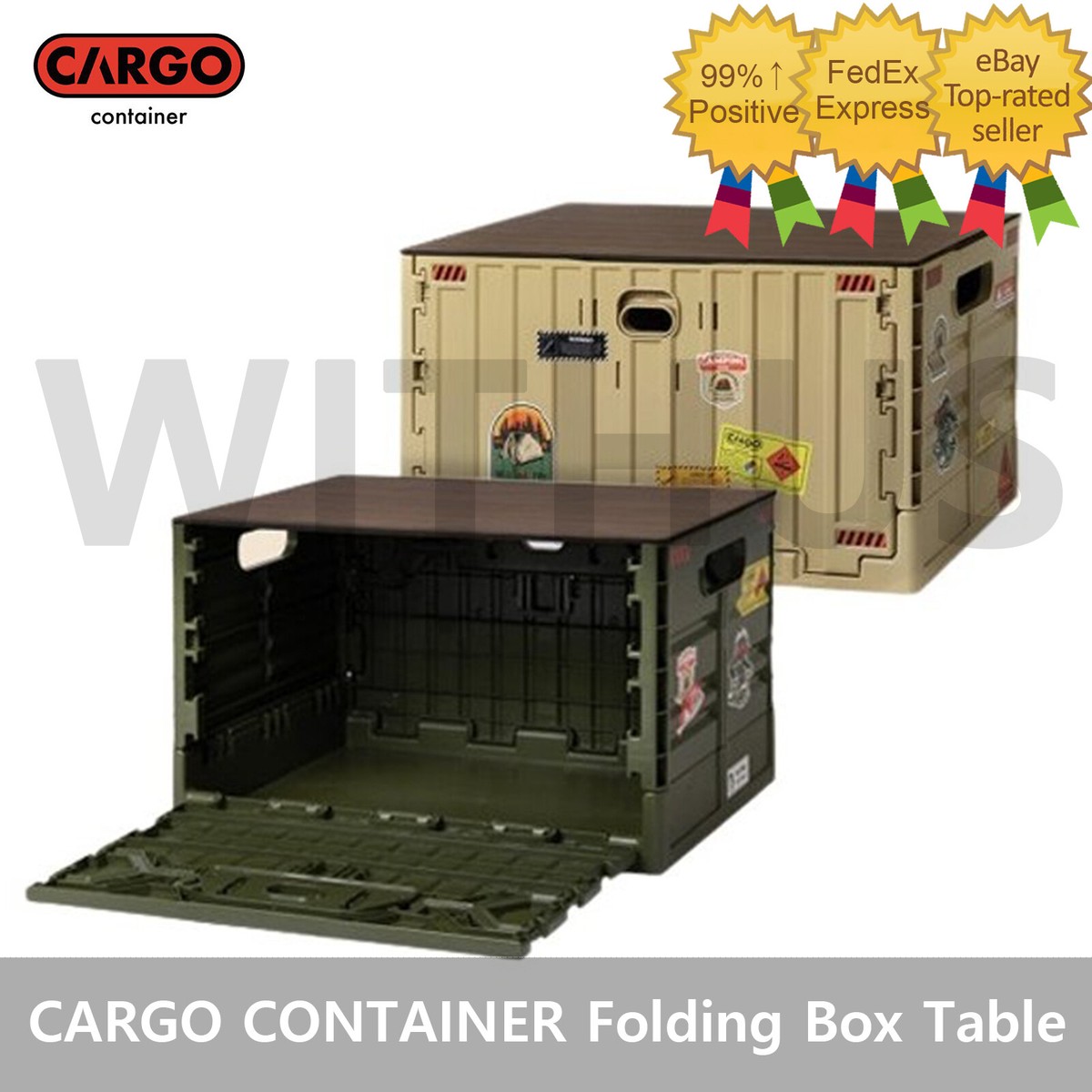 CARGO CONTAINER Signature Folding Box Camping Table - 3colors * | eBay