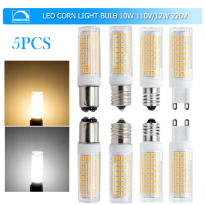 5X Dimmable 10W 12W Led Corn Light Bulb E17 Softwhite G4 2835smd Bulbs E12