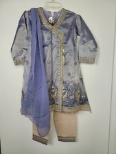 3 pc Girls Kids Pakistani Indian fancy dress with FREE Bangles