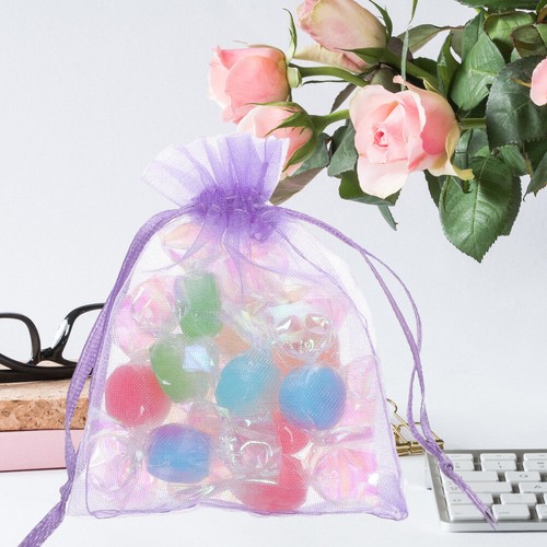 50 Pcs Gift Bags Portable Organza Jewelry Packaging for Small Business - Picture 12 of 12