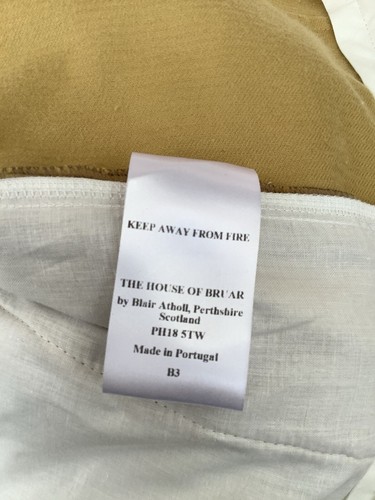 BNWT HOUSE OF BRUAR MENS HEAVYWEIGHT CAMEL CORDUROY TURN UP TROUSERS 40R/28 £120 - Picture 12 of 12