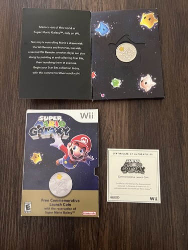 Super Mario Galaxy Commemorative Launch Collectors Coin Wii Nintendo - Bild 1 von 9