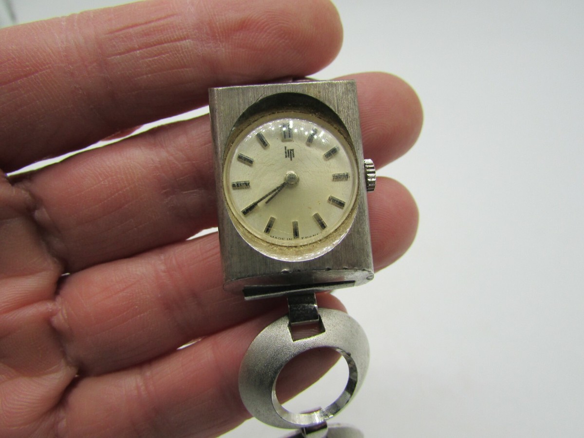 Montre Bracelet Lip Mécanique Vintage - Boîtier Acier - Fonctionne - Occasion