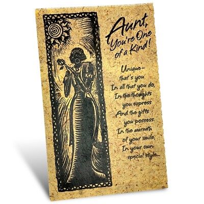 African American BIRTHDAY Greeting Card FOR UNIQUE AUNT, In Rhythm + Envelope