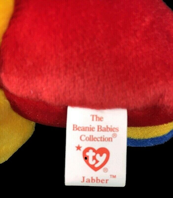 Ty beanie baby Jabber parrot soft Plush toy Bird bright colors eBay