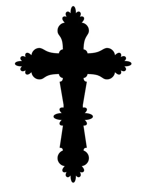 CRUCIFIX VINYL DECAL STICKER - CHOOSE SIZE & COLOUR - CHRISTIAN RELIGION