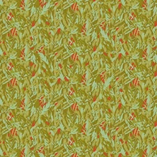 Michael Miller Fabrics~Rose Marie Gifts~Rose Marie Fields~Olive~BTY, CX11196