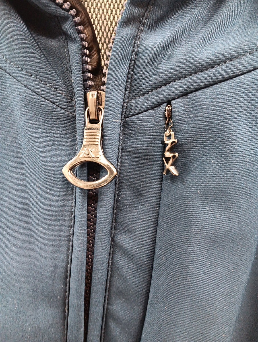 Blue label アウター size36 ZX Black Label Coat Women's Large Blue Fine Performance Gear
