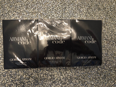 Giorgio Armani 12pk Armani Code EDT Spray Samples Factory Sealed Fragrance Mens