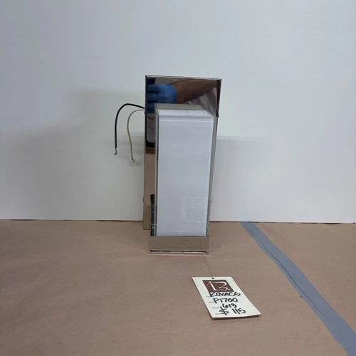 George Kovacs P1700 Chrome Wall Light Sconce 613 Wattage Frosted Glass Rectangle - Picture 14 of 24