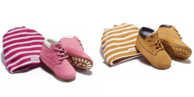 Timberland Infant/Toddler Boys Girls Crib Bootie Hat Gift Set, Pink or  Wheat - Main Image