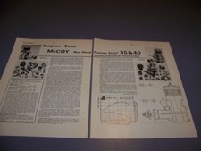 VINTAGE..MCCOY 35/40 AIRCRAFT R/C ENGINE..1-VIEWS/GRAPHS/SPECS..RARE 710P