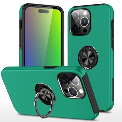 Case for iPhone 16 Pro Max 15 Plus Hybrid Shockproof Magnetic Ring Stand Cover